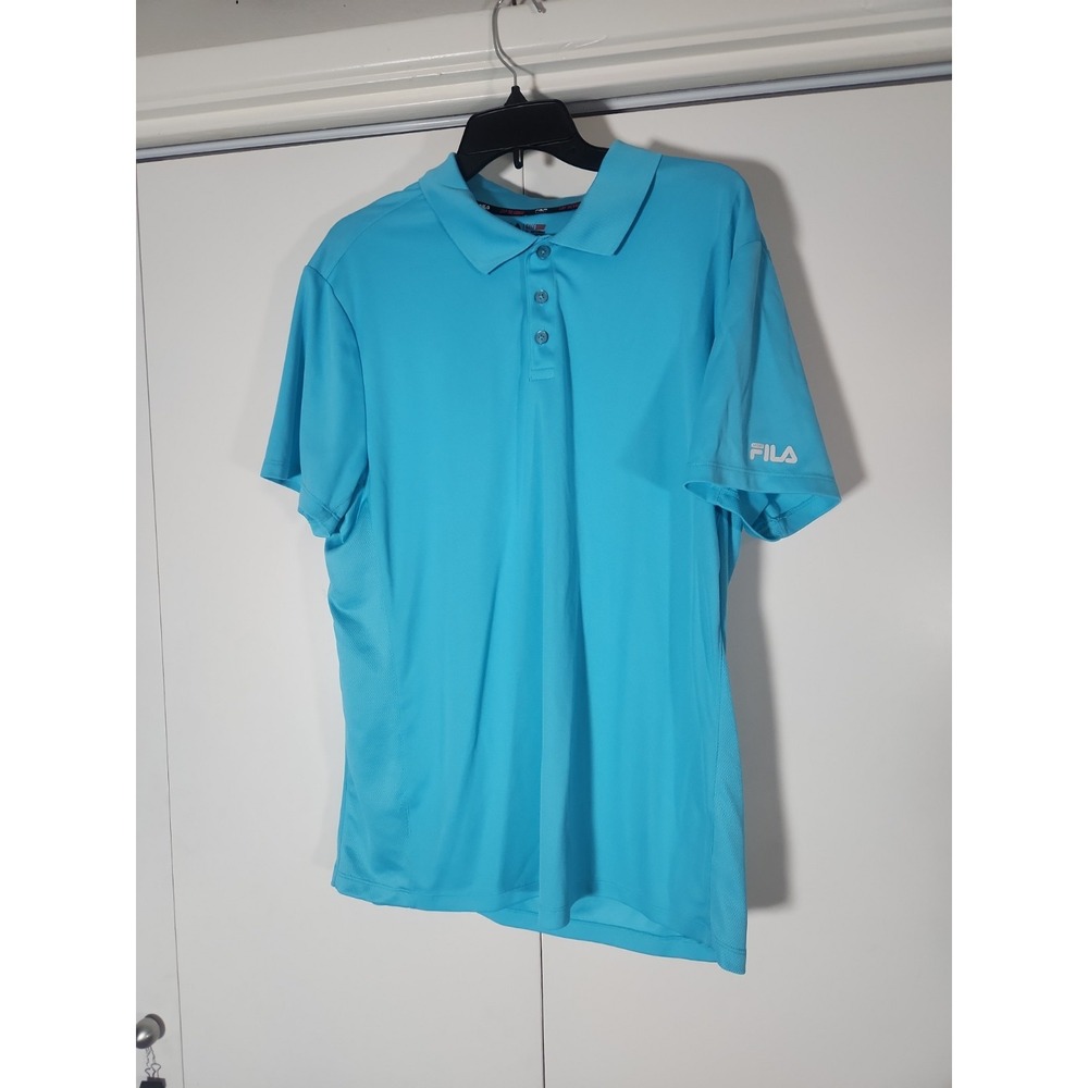 Mens FILA GOLF Polo Shirt Size  Aqua XL